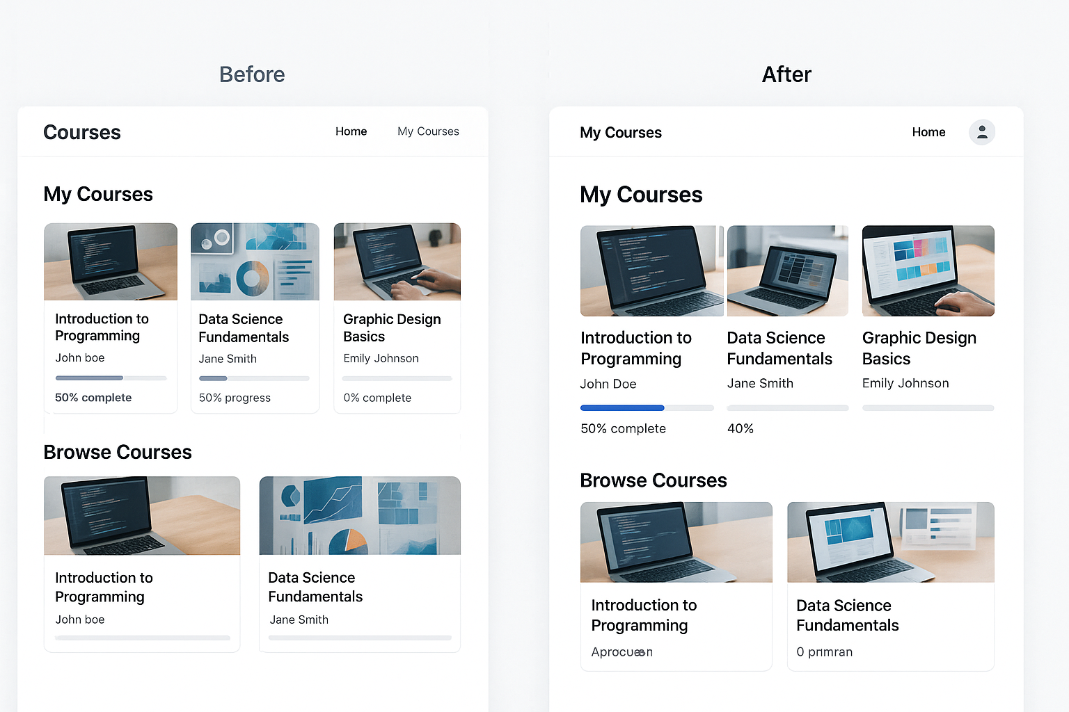 Educational Platform Redesign